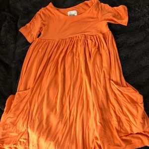 Remie girl orange dress